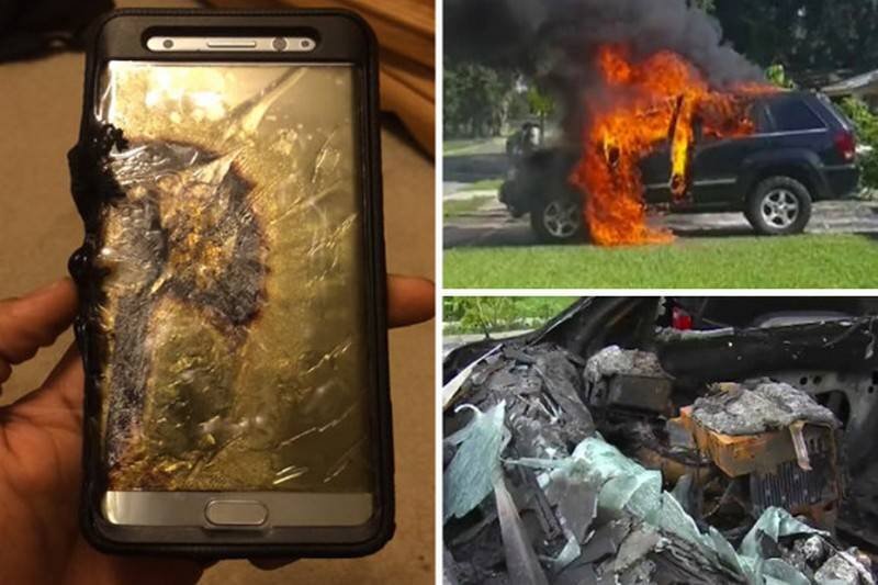Samsung Galaxy Note 7 уничтожил Джип