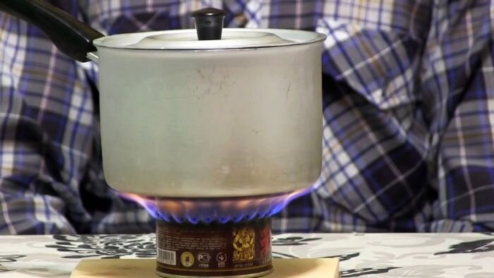 Горелка спиртовая из жестяной банки своими руками